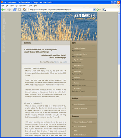 Zen Garden CSS