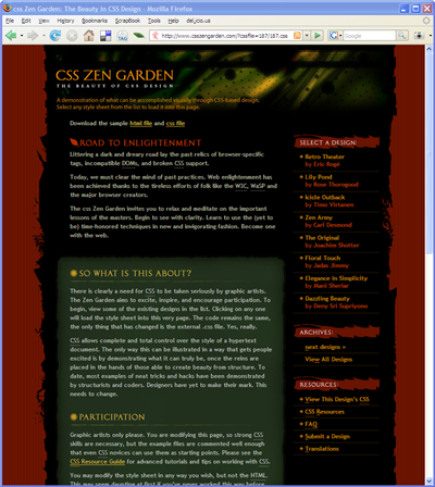 Zen Garden CSS
