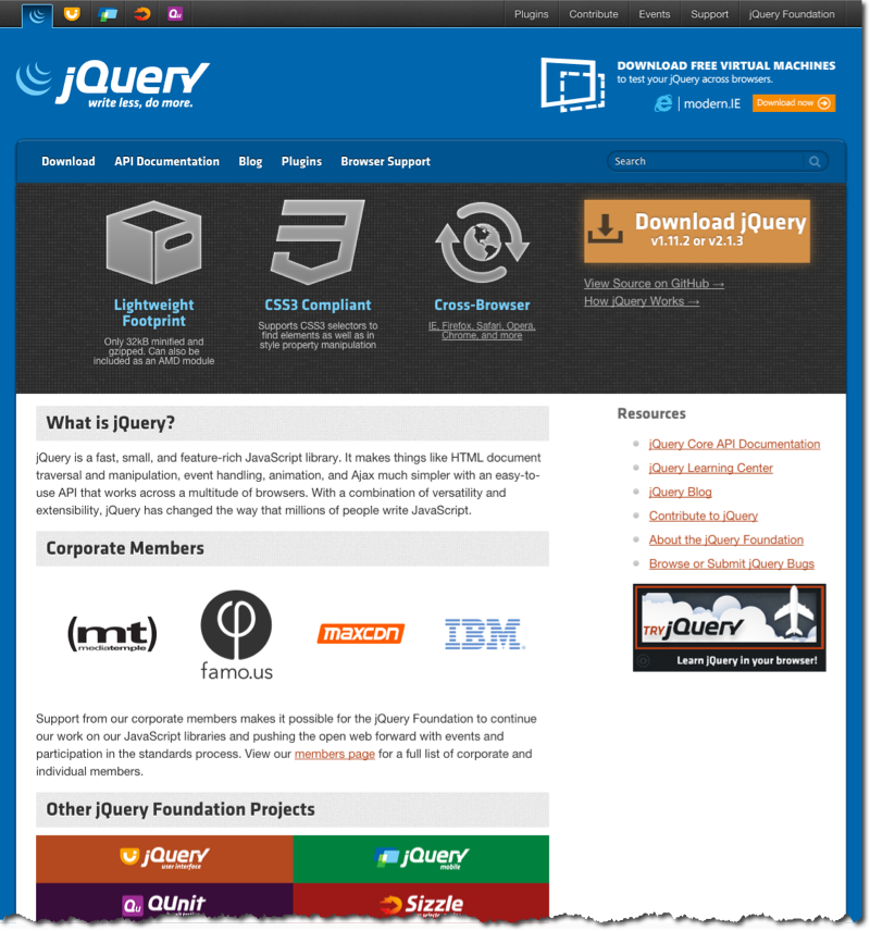 jQuery Home