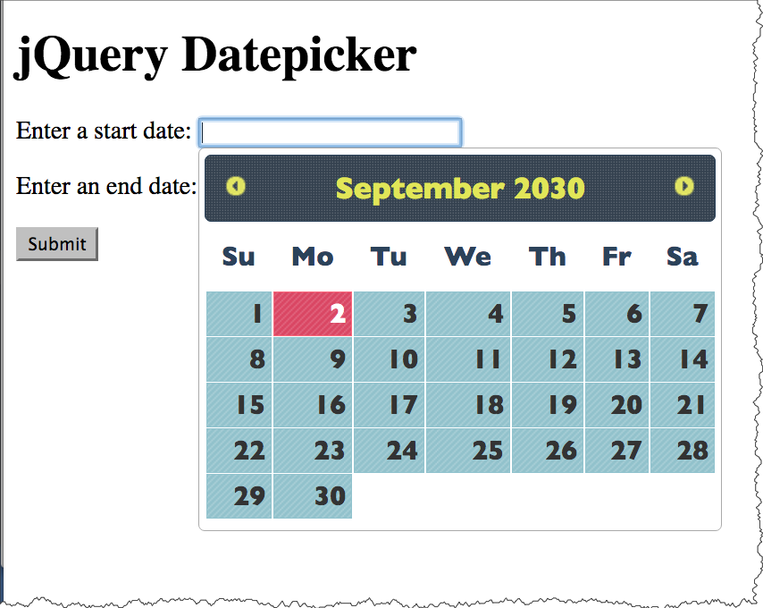 datepicker