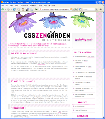 Zen Garden CSS