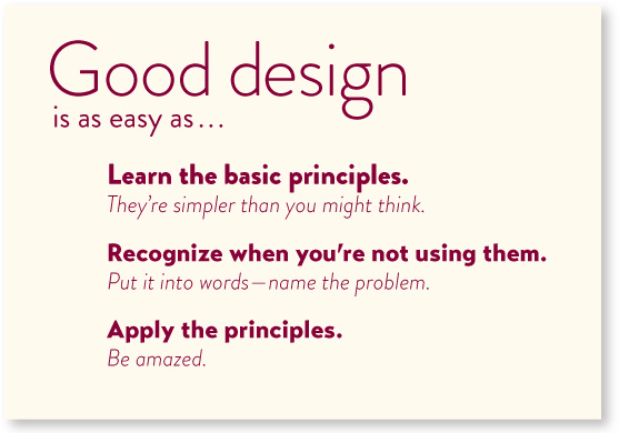 Good Design is as Easy as 1, 2, 3