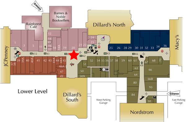 Oak Park Mall Map