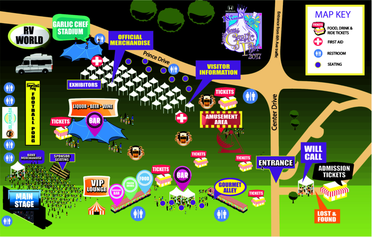 Garlic Festival Map