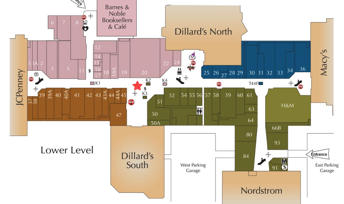 Oak Park Mall Map