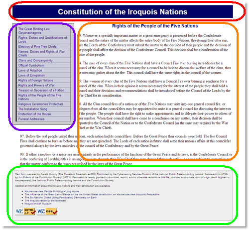 Iroquois Constitution