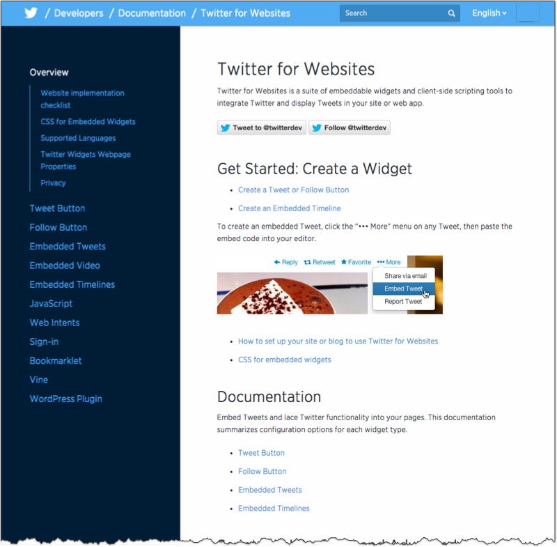 twitter feed