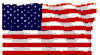 US Flag waving in breeze