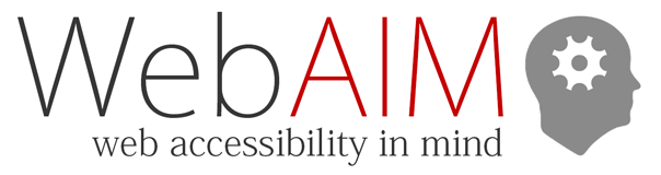 WebAIM: Web Accessibility in Mind