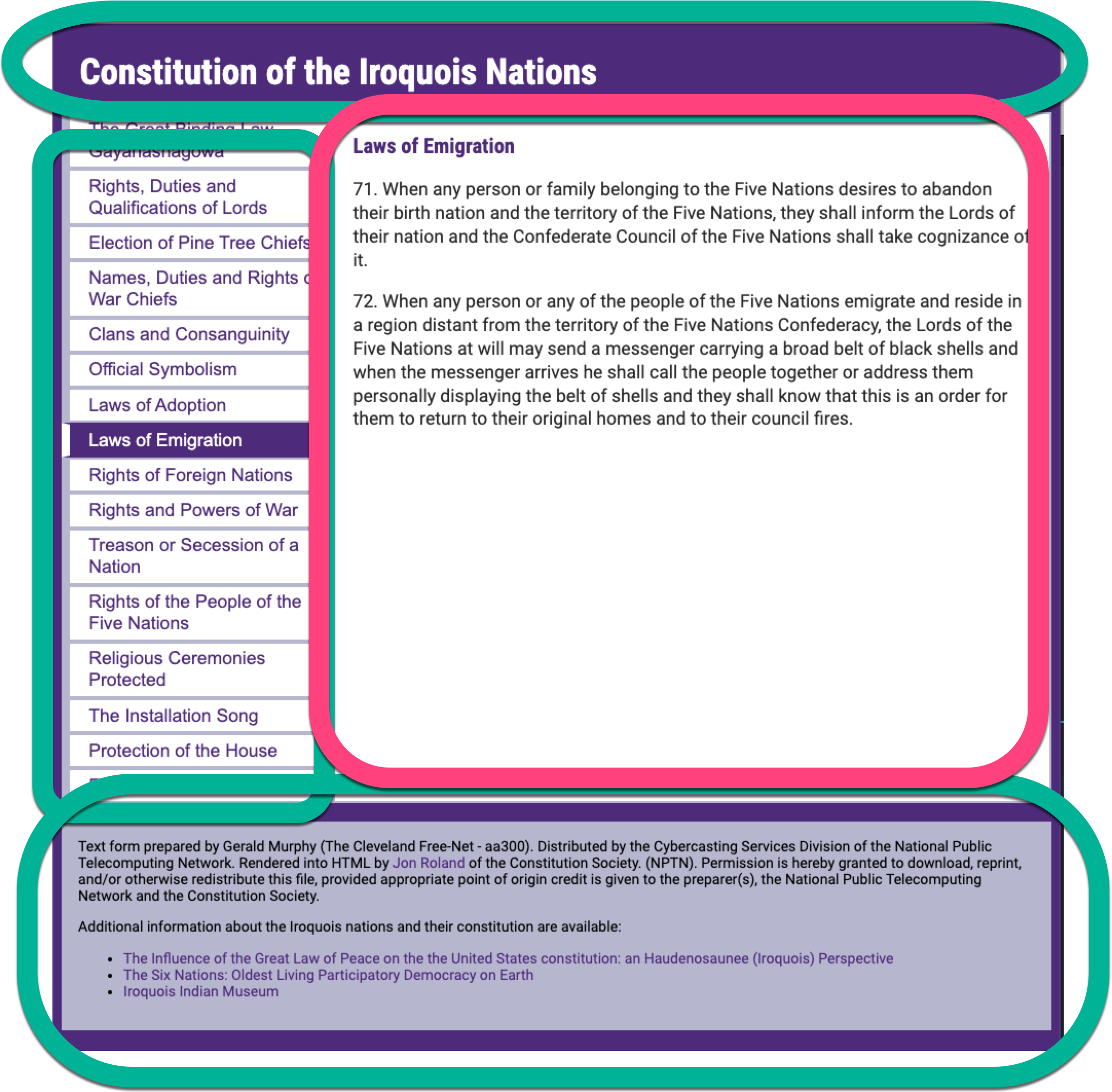 Iroquois Constitution