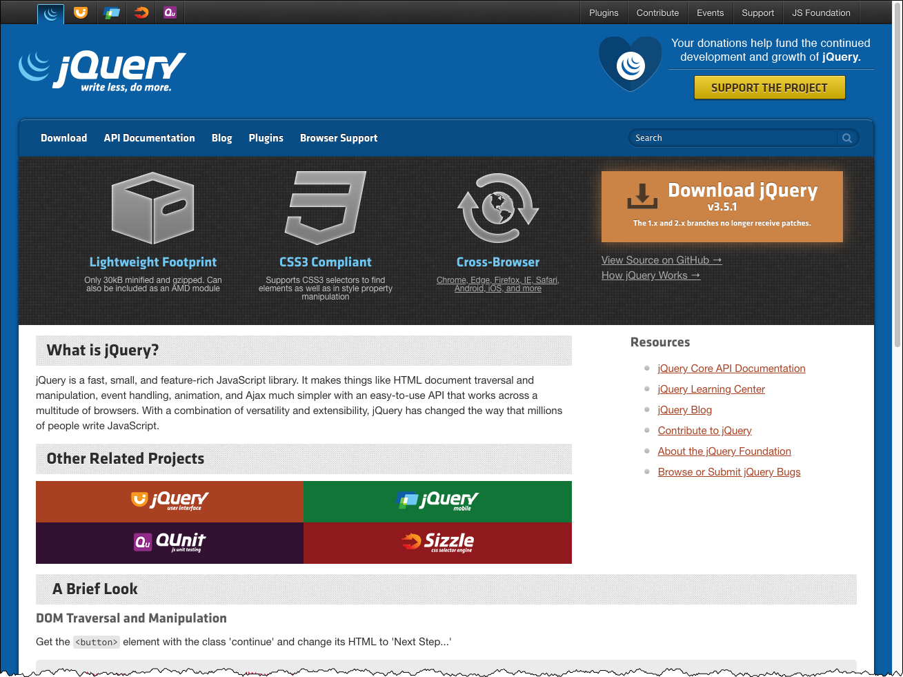 jQuery Home
